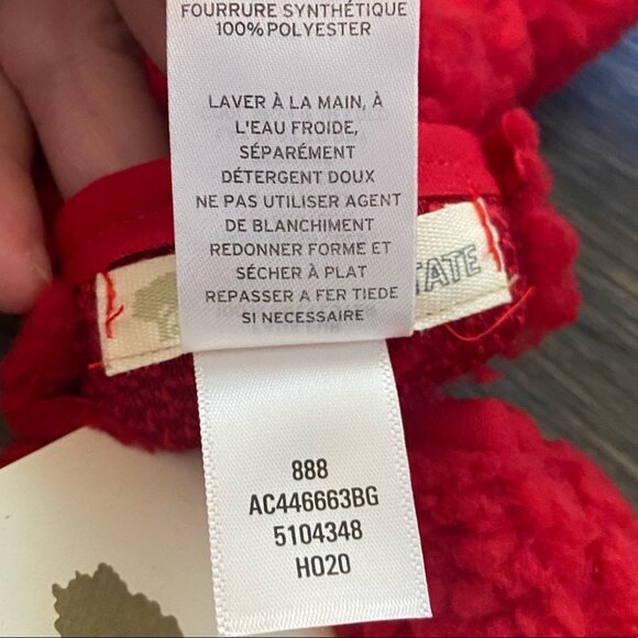 NWT Nordstrom Tucker Tate Plush Flip Top Red Tomato Mittens Kids Age 7-16 Gloves - Picture 8 of 10